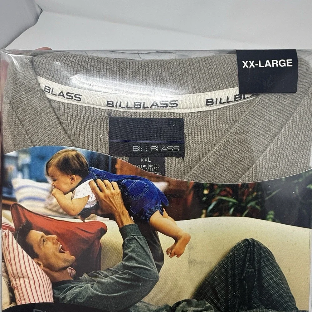 Bill Blass Men's Set 2 Piece Xx Large 44 - 46 Cotton Top & Bottom New Old Stock